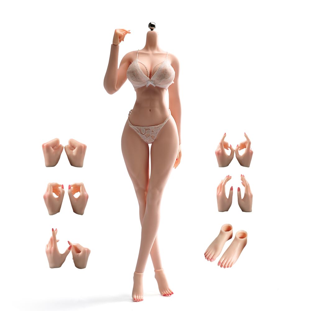 Amazon | 1/6スケール 女性ボディ、12インチ 筋肉フィットネスィ